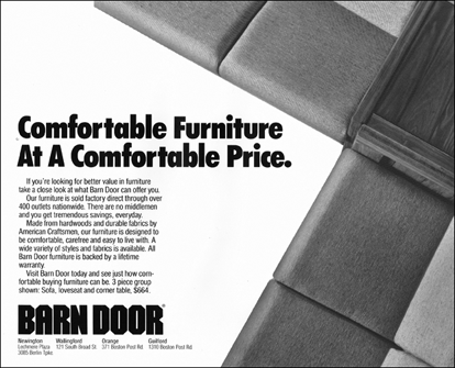 Prnt ad for furniture store