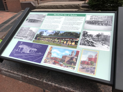 Hartford's Isle of Safety display at State House Square