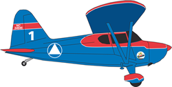 Digital illustration of airplane